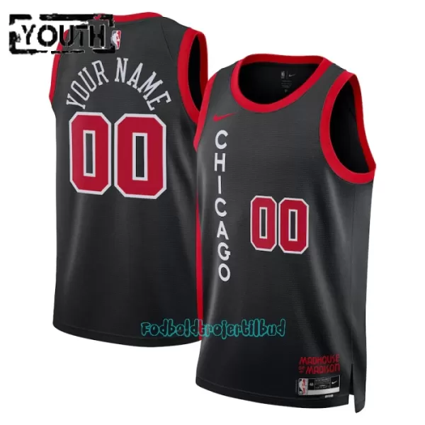 Chicago Bulls Trøje Barn City Edition Swingman 23/24 Sort