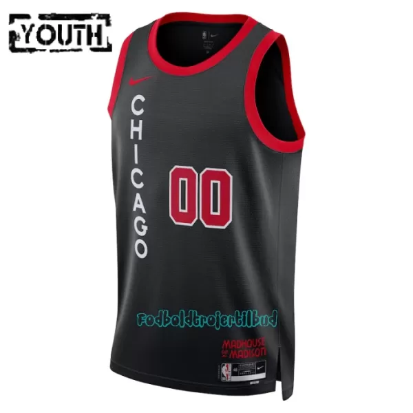 Chicago Bulls Trøje Barn City Edition Swingman 23/24 Sort