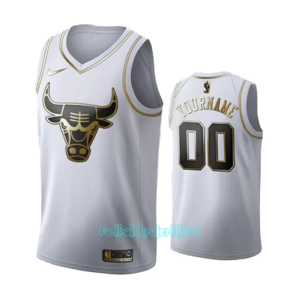 Chicago Bulls Trøje Golden Edition Swingman Hvid