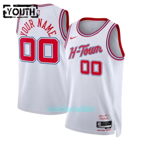 Houston Rockets Trøje Barn City Edition Swingman 23/24 Hvid