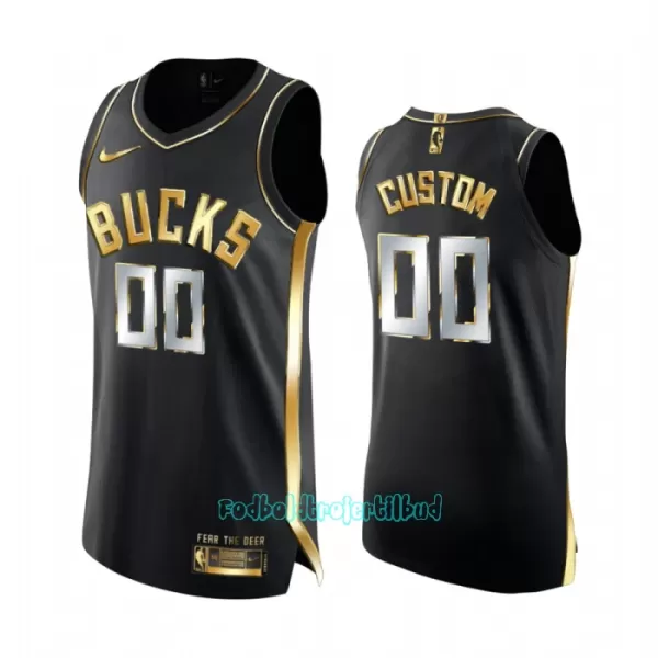 Limited Milwaukee Bucks Trøje Golden Edition Swingman Sort