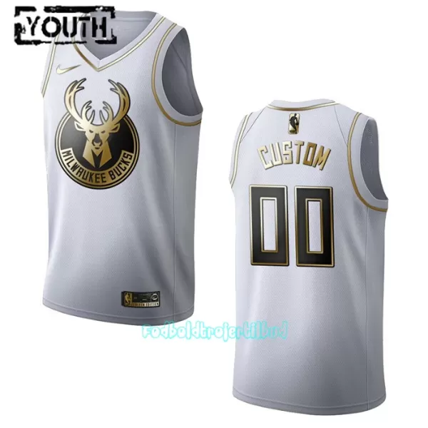 Milwaukee Bucks Trøje Barn Golden Edition Swingman Hvid