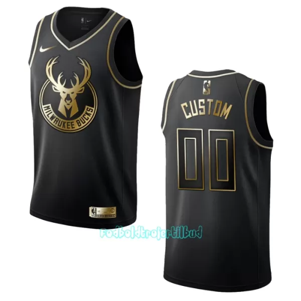 Milwaukee Bucks Trøje Golden Edition Swingman Sort