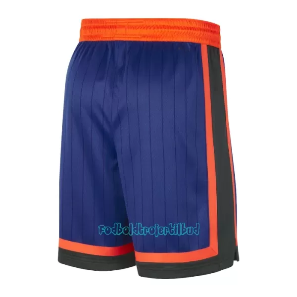 New York Knicks NBA Shorts City Edition Swingman Blå