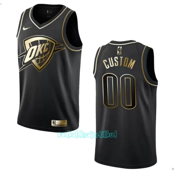 Oklahoma City Thunder Trøje Golden Edition Swingman Sort