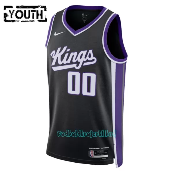 Sacramento Kings Trøje Barn Icon Edition Swingman 23/24 Sort