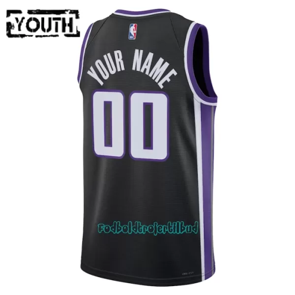 Sacramento Kings Trøje Barn Icon Edition Swingman 23/24 Sort