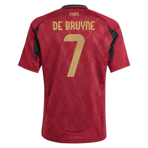 Belgien Kevin De Bruyne 7 Hjemmebanetrøje Barn EM 2024