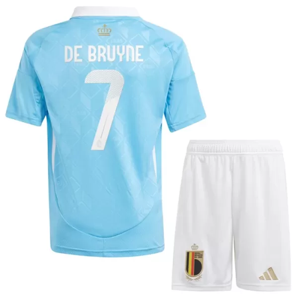 Belgien Kevin De Bruyne 7 Udebanetrøje Barn EM 2024