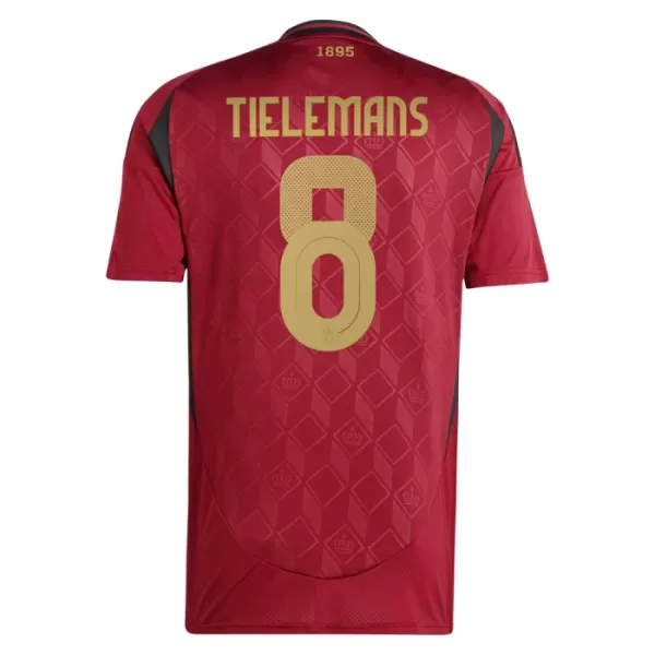 Belgien Tielemans 8 Hjemmebanetrøje EM 2024