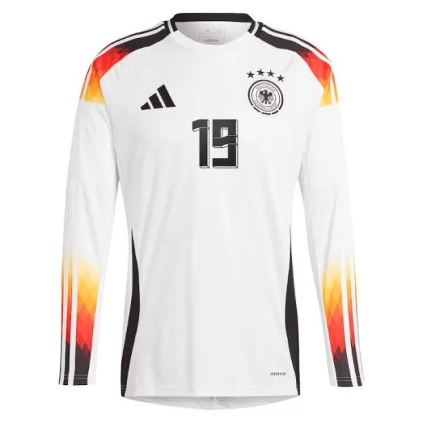 Tyskland Leroy Sané 19 Hjemmebanetrøje EM 2024 Langærmet