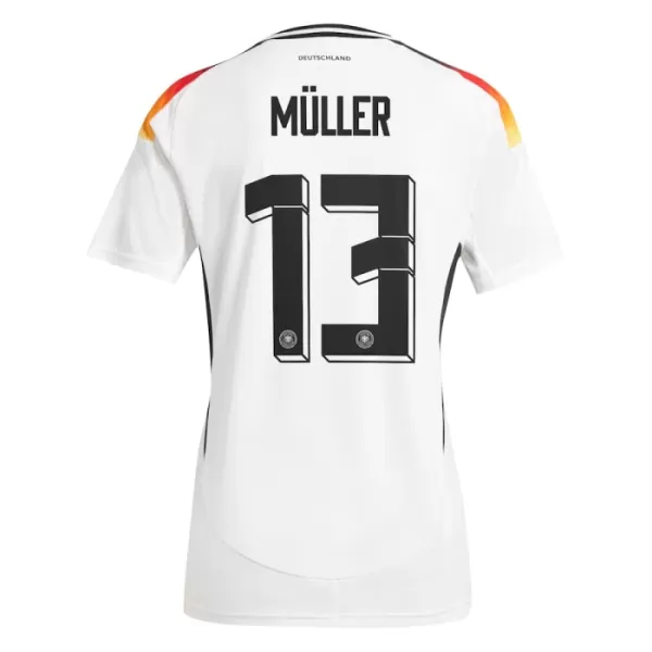 Tyskland Thomas Müller 13 Hjemmebanetrøje Kvinde EM 2024