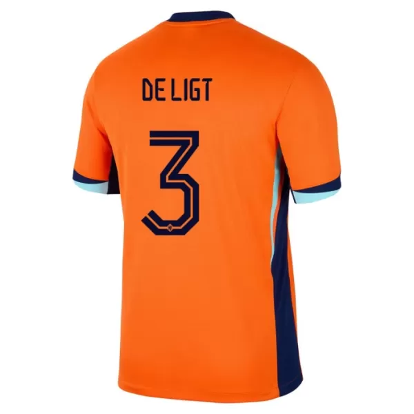 Holland Matthijs de Ligt 3 Hjemmebanetrøje EM 2024