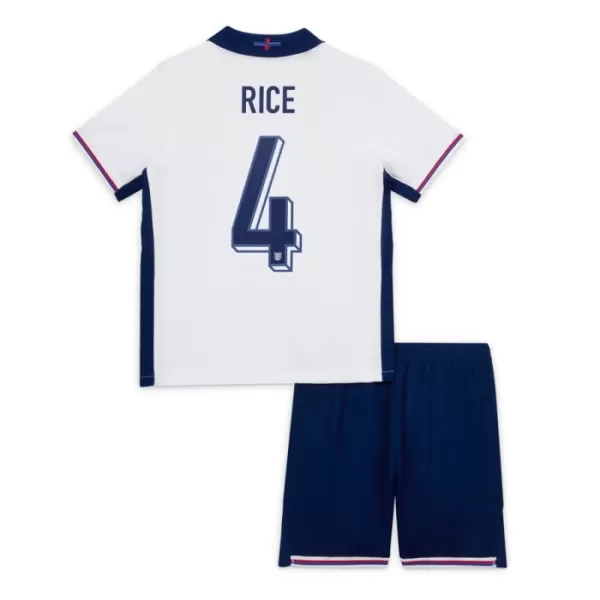 England Declan Rice 4 Hjemmebanetrøje Barn EM 2024