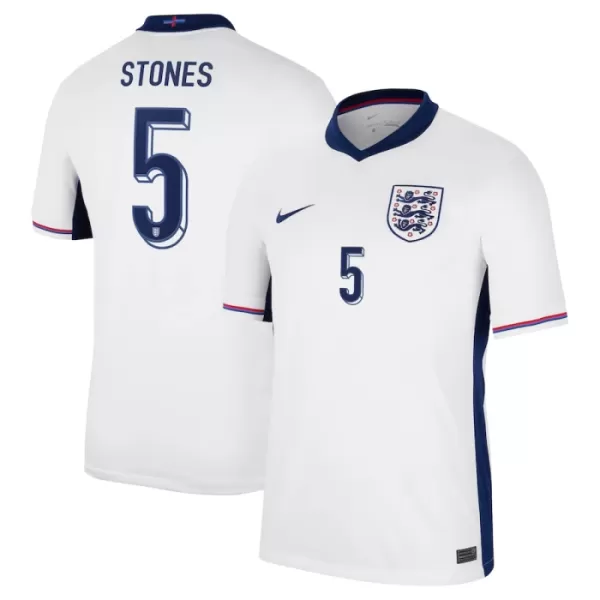 England John Stones 5 Hjemmebanetrøje EM 2024