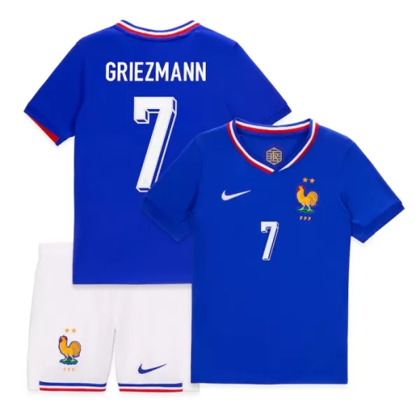 Frankrig Antoine Griezmann 7 Hjemmebanetrøje Barn EM 2024