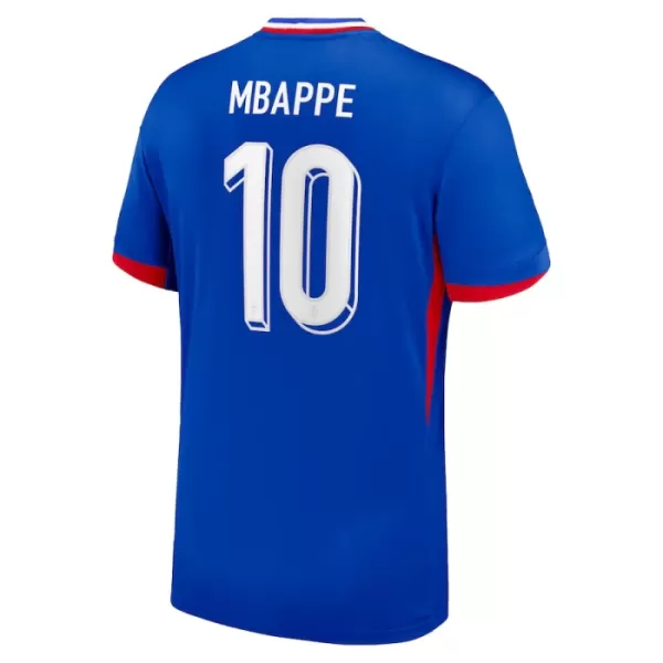 Frankrig Kylian Mbappé 10 Hjemmebanetrøje EM 2024