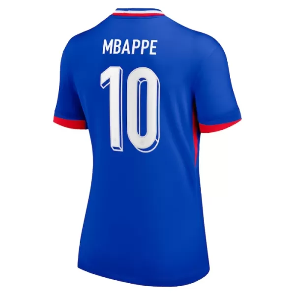 Frankrig Kylian Mbappé 10 Hjemmebanetrøje Kvinde EM 2024
