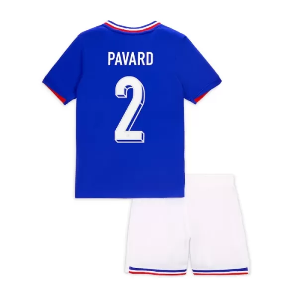 Frankrig Pavard 2 Hjemmebanetrøje Barn EM 2024