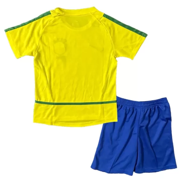 Brasilien Hjemmebanetrøje Barn Retro 2002-03