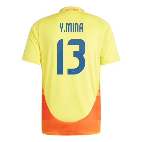 Colombia Yerry Mina 13 Hjemmebanetrøje 2024