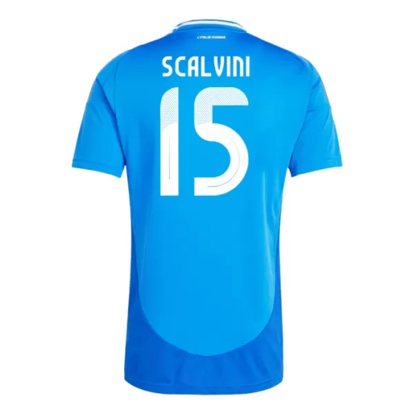Italien Giorgio Scalvini 15 Hjemmebanetrøje EM 2024