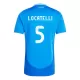 Italien Manuel Locatelli 5 Hjemmebanetrøje EM 2024