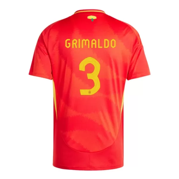 Spanien Alejandro Grimaldo 3 Hjemmebanetrøje EM 2024