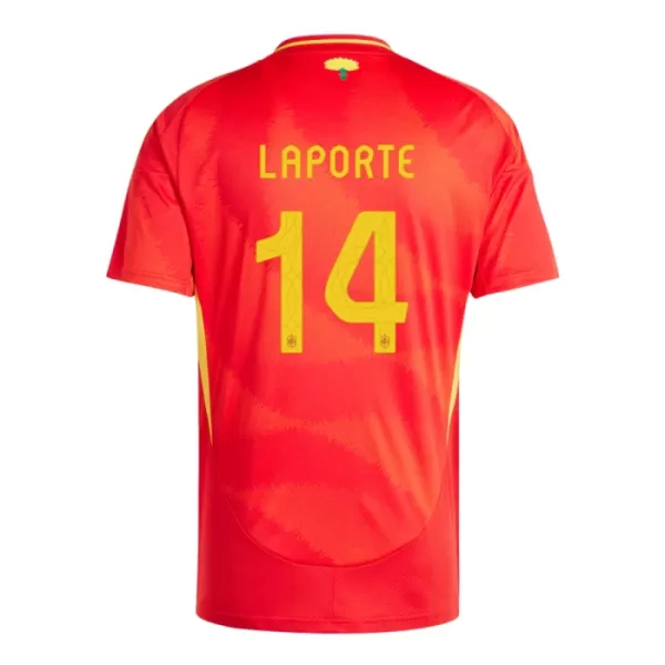 Spanien Aymeric Laporte 14 Hjemmebanetrøje EM 2024