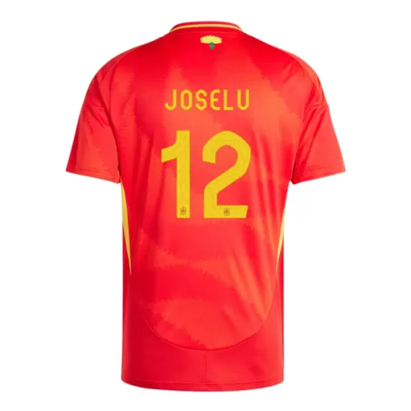 Spanien Joselu 12 Hjemmebanetrøje EM 2024