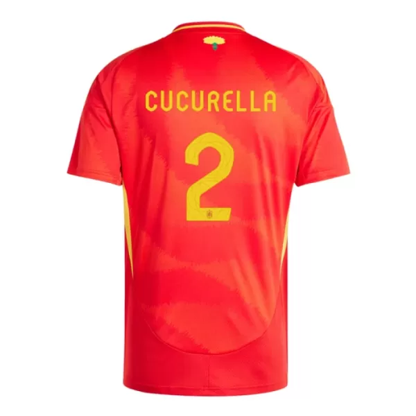 Spanien Marc Cucurella 2 Hjemmebanetrøje EM 2024