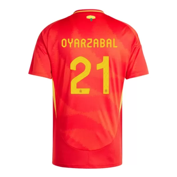Spanien Mikel Oyarzabal 21 Hjemmebanetrøje EM 2024