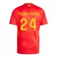 Spanien Pedro Porro 24 Hjemmebanetrøje EM 2024