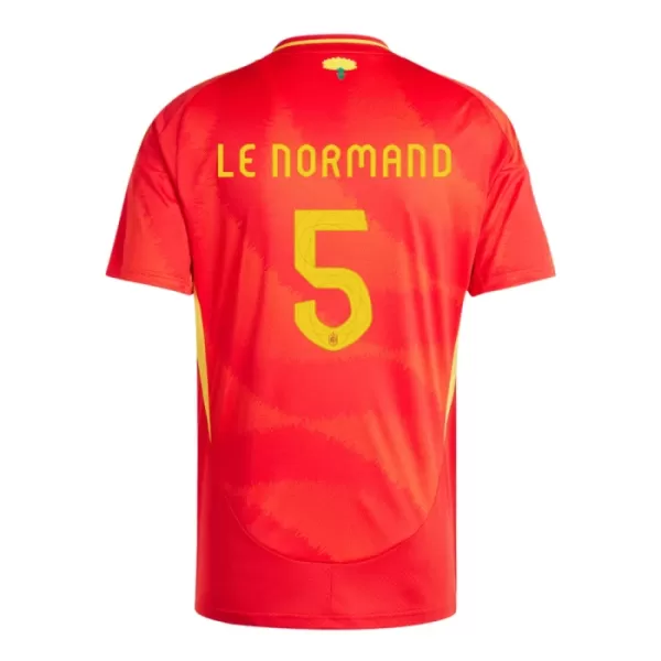 Spanien Robin Le Normand 5 Hjemmebanetrøje EM 2024