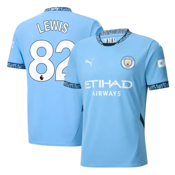 Manchester City Rico Lewis 82 Hjemmebanetrøje 24/25