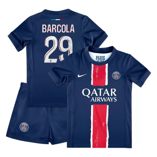 Paris Saint-Germain Bradley Barcola 29 Hjemmebanetrøje Barn 24/25