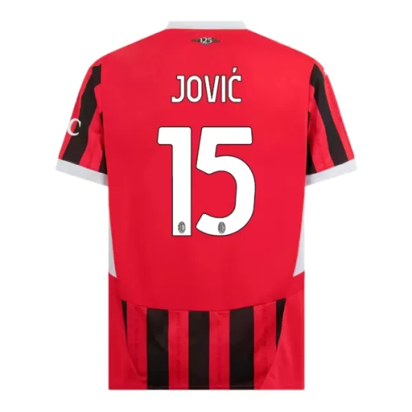 AC Milan Jovic 15 Hjemmebanetrøje Barn 24/25