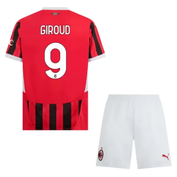 AC Milan Olivier Giroud 9 Hjemmebanetrøje Barn 24/25