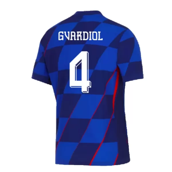 Kroatien Josko Gvardiol 4 Udebanetrøje EM 2024