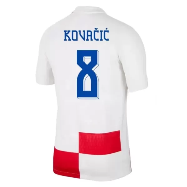 Kroatien Mateo Kovacic 8 Hjemmebanetrøje Barn EM 2024