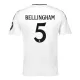 Real Madrid Jude Bellingham 5 Hjemmebanetrøje Barn 24/25