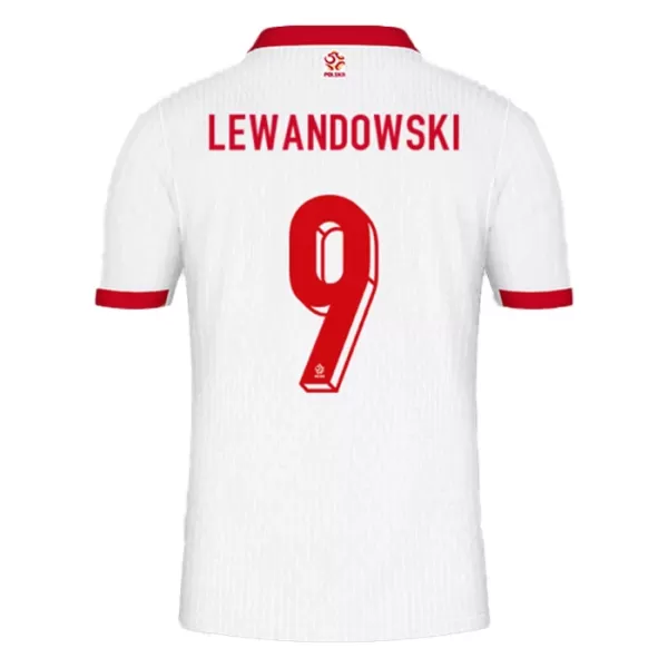 Polen Robert Lewandowski 9 Hjemmebanetrøje EM 2024