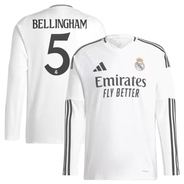 Real Madrid Jude Bellingham 5 Hjemmebanetrøje 24/25 Langærmet