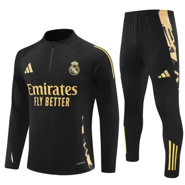 Real Madrid Trænings sweatshirt sæt 24/25 Sort