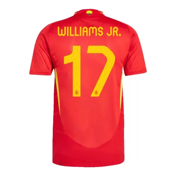 Spanien Williams JR 17 Hjemmebanetrøje EM 2024