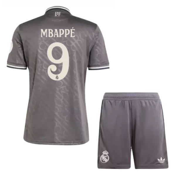 Real Madrid Kylian Mbappé 9 3. trøje Barn 24/25