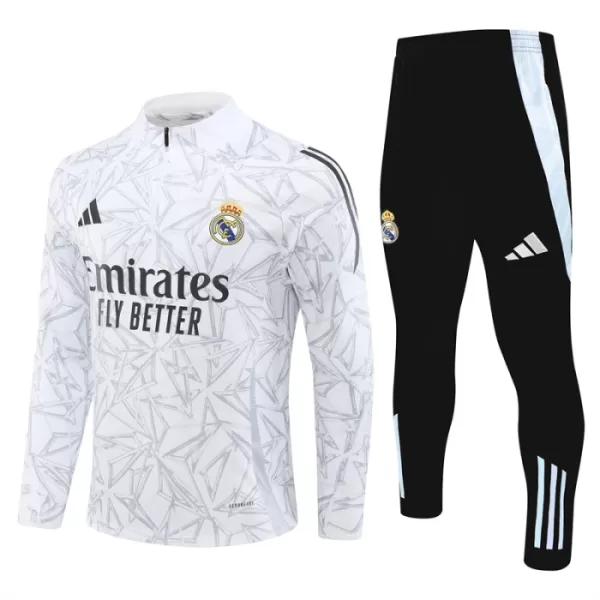 Real Madrid Trænings sweatshirt sæt 24/25 Hvid