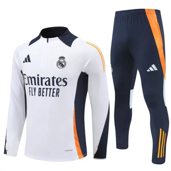 Real Madrid Trænings sweatshirt sæt 24/25 Hvid