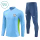 Manchester City Trænings sweatshirt sæt Barn 24/25 Blå