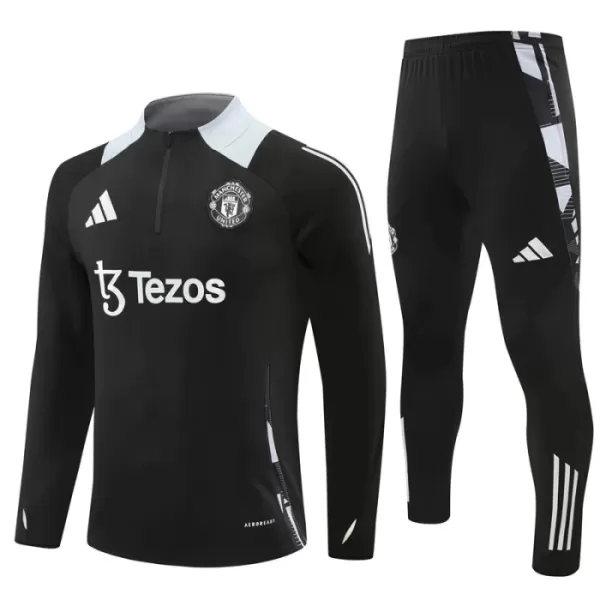 Manchester United Trænings sweatshirt sæt 24/25 Sort